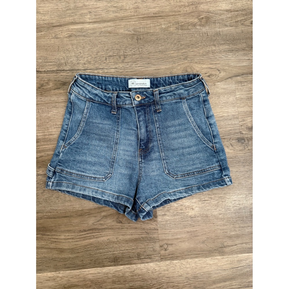 RE‎ Generation Celebrity Pink High Rise Carpenter Shorts Women's Size 5